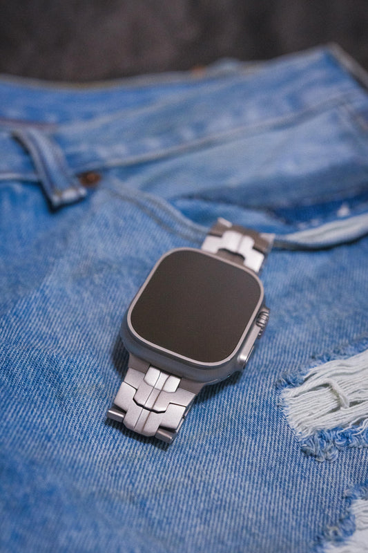 Metaluxe - Stainless Steel Strap for Apple Watch